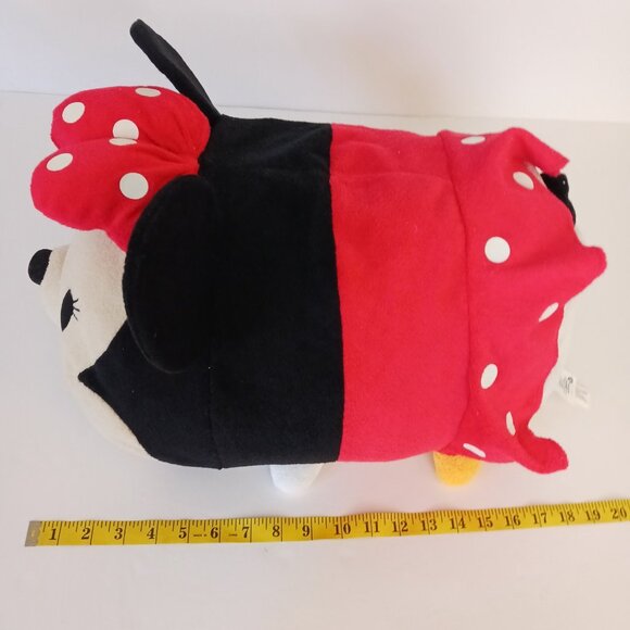 Disney Store Minnie Mouse Tsum Tsum Plush Stuffed Animal Red Bow Jumbo Large 19” - Picture 11 of 11